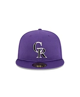 New Era Men's Purple Colorado Rockies 2025 Spring Training 59FIFTY Fitted Hat