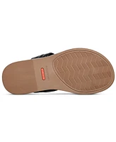 Rockport Women's Osarra Open Toe Thong Casual Flat Sandals