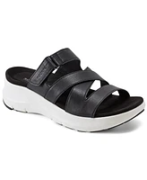 Rockport Women's Qwyn Slip-On Strappy Casual Wedge Sandals