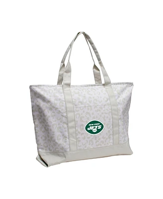 Logo Brands New York Jets Leopard Pattern Tote