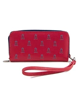 Eagles Wings Women's Los Angeles Angels Zip-Around Wristlet Wallet