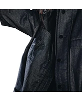 The Wild Collective Men's and Women's Navy Minnesota Vikings The Vikings International Collection designed by Leah and Chelsea Full-Snap Denim Jacket