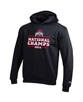 Champion Big Boys and Girls Black Ohio State Buckeyes College Football Playoff 2024 National Champions Schedule Pullover Hoodie