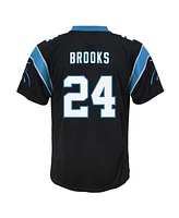 Nike Big Boys and Girls Jonathon Brooks Black Carolina Panthers Team Game Jersey