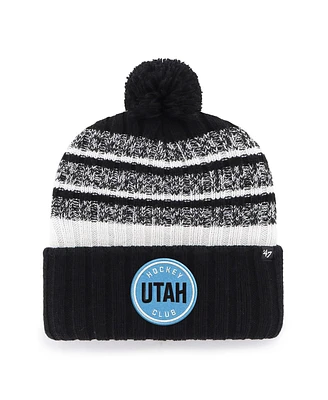 '47 Brand Men's Black Utah Hockey Club Tavern Cuffed Knit Hat with Pom