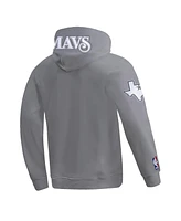 Pro Standard Men's Gray Dallas Mavericks 2024/25 City Edition Chenille Applique Pullover Hoodie