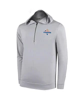 Mlb Vip Exclusive Men's White Los Angeles Dodgers 2024 World Series Champions Seabreeze Half-Zip Hoodie