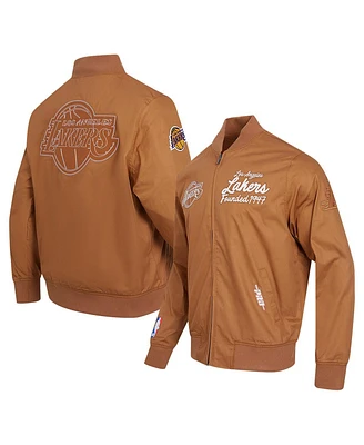 Pro Standard Men's Brown Los Angeles Lakers Paint The City Full-Zip Jacket