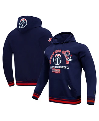 Pro Standard Men's Navy Washington Wizards Area Code Pullover Hoodie