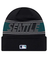 New Era Men's Navy Seattle Mariners Authentic Collection Cuffed Knit Hat