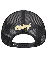 New Era Men's White/Black Pittsburgh Pirates Spring Training Circle Foam A-Frame 9FORTY Trucker Adjustable Hat