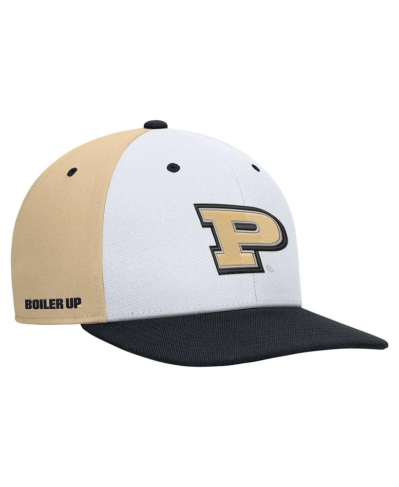 Nike Men's White/Gold Purdue Boilermakers Pro Performance Snapback Hat