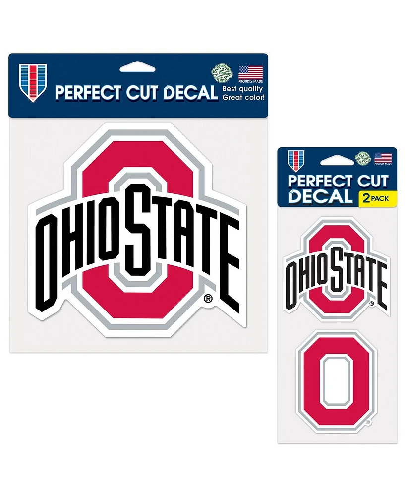 Wincraft Ohio State Buckeyes Three-Pack Perfect Cut Decal Sheet
