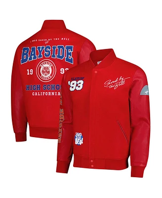 Freeze Max Men's Red Saved by the Bell Bayside High Full-Zip Varsity Jacket