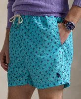 Polo Ralph Lauren Men's 5.75-Inch Traveler Classic Printed Swim Trunks