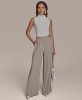 Donna Karan New York Women's Pinstripe Wide-Leg Pants, Regular & Petite Sizes