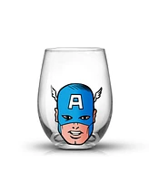 JoyJolt Marvel Heroes Stemless Drinking Glasses, Set of 4