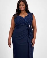 Connected Plus Sequin-Detail Dress