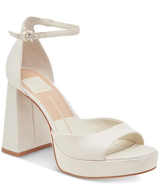 Dolce Vita Women's Pandro Wide Width Two-Piece Platform Dress Sandals
