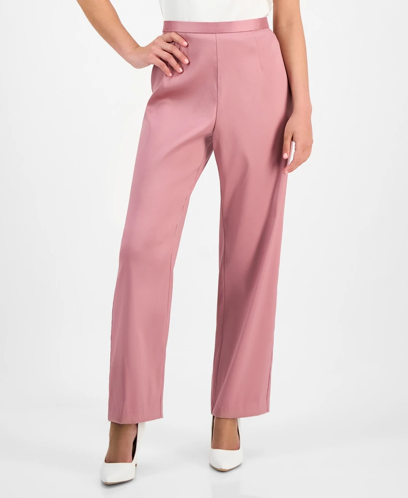 Alex Evenings Petite Straight-Leg Pants