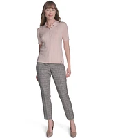 Tommy Hilfiger Women's Short-Sleeve Rib-Knit Sweater