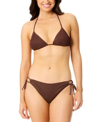 Salt Cove Juniors Metallic Triangle Bikini Top Bottoms Exclusively At Macys