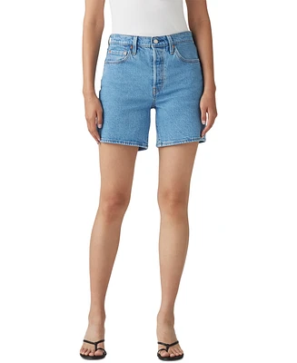 Levi's 501 Mid-Thigh High Rise Straight Fit Denim Shorts