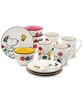 Lenox Chef Snoopy 12-Pc. Dessert Set, Service for 4