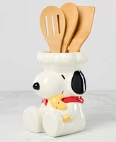 Lenox Chef Snoopy Figural Utensil Crock 4 Piece Set