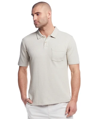 Weatherproof Vintage Men's Regular-Fit Twill Pocket Polo Shirt