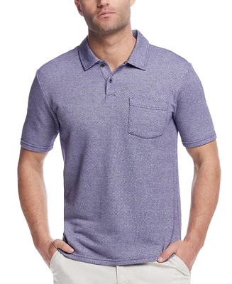 Weatherproof Vintage Men's Regular-Fit Twill Pocket Polo Shirt