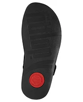 FitFlop Men's Gogh Moc Buckle Tumbled Leather Slides