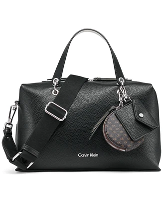 Calvin Klein Cali Satchel with Web Strap