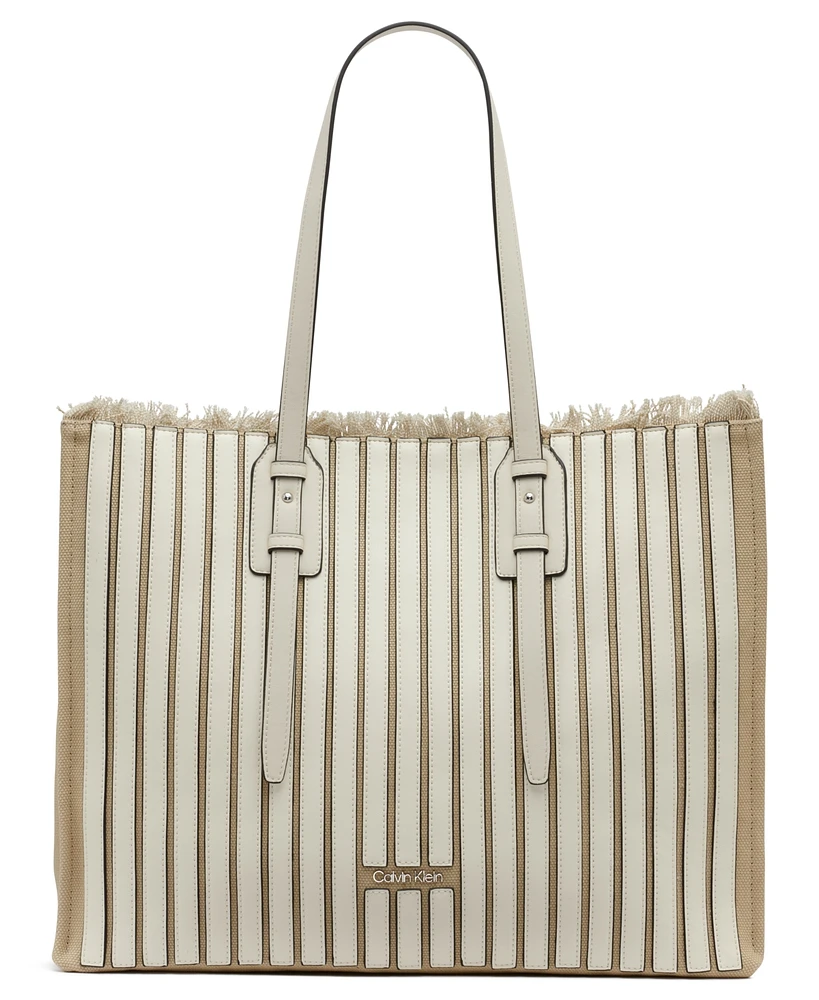 Calvin Klein Modern Essentials Pieced Canvas Tote