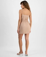 Bar Iii Women's Sleeveless Zip-Front Mini Dress, Exclusively at Macy's