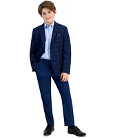 B By Brooks Brothers Big Boys Windowpane Jacket