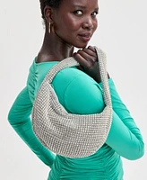 I.N.C. International Concepts Ruched Long Sleeve Top Flared Leg Jeans Mesh Hobo Bag Hardware Detail Flats Exclusively At Macys