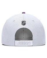 Fanatics Men's White Colorado Avalanche Authentic Pro Hockey Fights Cancer Adjustable Hat