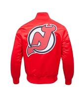 Pro Standard Men's Red New Jersey Devils Classic Satin Full-Snap Jacket