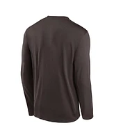 Nike Men's Brown Cleveland Browns Legend Icon Long Sleeve T-Shirt