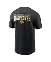 Nike Men's Black Iowa Hawkeyes 2-Hit T-Shirt