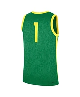 Nike Men's Green Oregon Ducks Road Replica Basketball Jersey