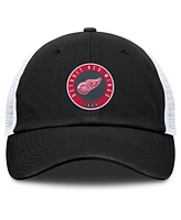 Fanatics Men's Black/Gray Detroit Red Wings Averie Trucker Adjustable Hat