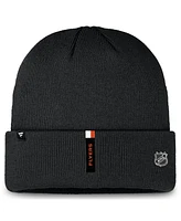 Fanatics Men's Black Philadelphia Flyers Authentic Pro Cuffed Knit Hat