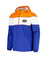 G-iii Sports by Carl Banks Men's Royal Florida Gators Center Line Half-Zip Raglan Hoodie Jacket