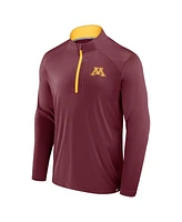 Fanatics Men's Maroon Minnesota Golden Gophers Fundamental Defender Quarter-Zip Jacket