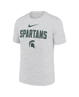 Nike Men's White Michigan State Spartans Campus Slant Velocity Performance T-Shirt