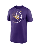 Nike Men's Purple Lsu Tigers Legend Basketball Icon Performance T-Shirt