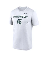 Nike Men's White Michigan State Spartans Lockup Legend Performance T-Shirt