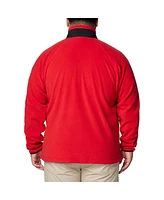 Columbia Men's Red Wisconsin Badgers Flanker Iv Fleece Raglan Full-Zip Jacket